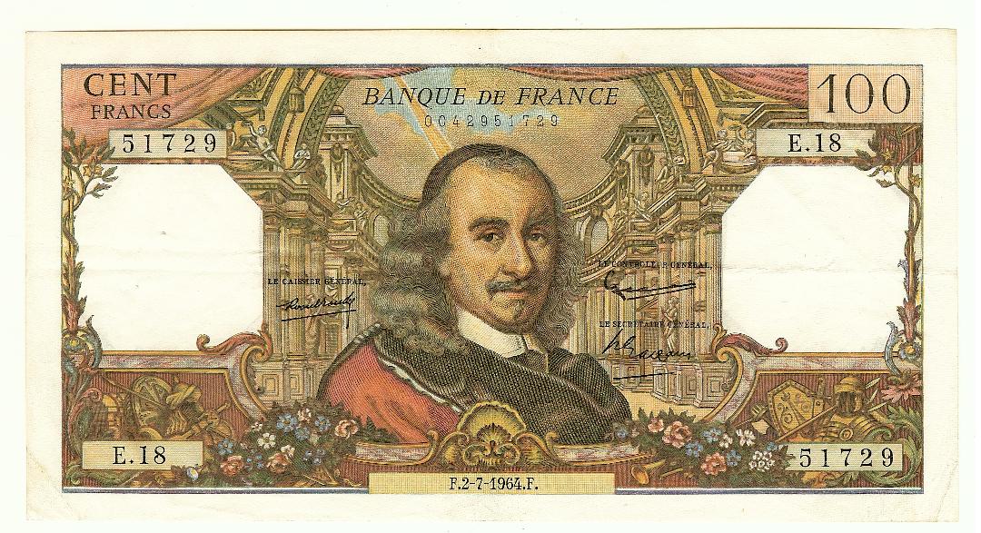 100 Francs (Corneille) 2/7/1964 EF